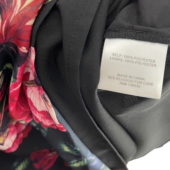 Modcloth Womens Flaunts And Needs Rose Floral Print Chiffon Sleeveless Dress S - Picture 12 of 14